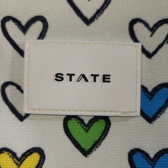 NWT State Kane Kids Travel Backpack with hearts - Picture 2 of 7